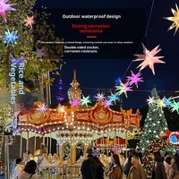 Al Aire Libre IP65 impermeable LED explosión estrella Color mágico fuegos artificiales Cadena de luz Festival centro comercial árbol colgante decoración de Navidad