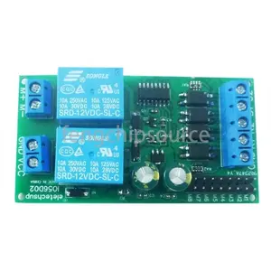 Controlador de Motor de 12V y 24V CC, placa de relé, interruptor de parada de arranque de límite de Control inverso hacia adelante, puerta automática de cortina eléctrica