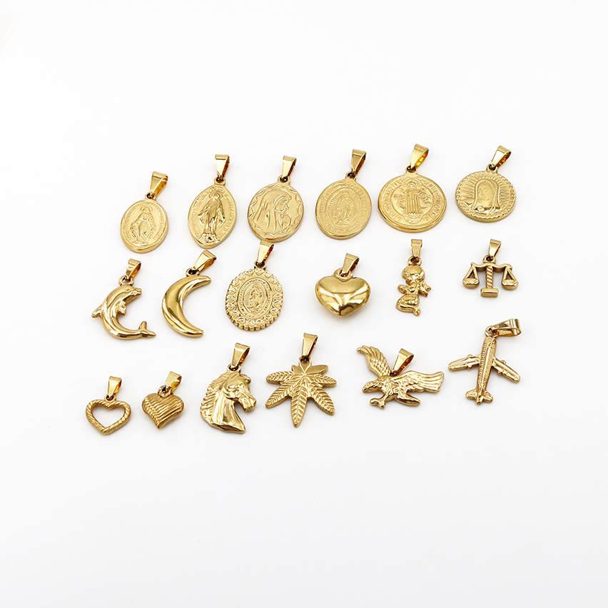 Wholesale High Quality Hot Selling Gold-plated Stainless Steel Original Pendant Jewelry Making Charm DIY Jewelry Accessories