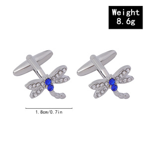 Nhà Sản Xuất Trung Quốc Nhà Máy Trực Tiếp Kẽm Hợp Kim Hình Dạng Đơn Giản Màu Xanh Lá Cây Ếch Thời Trang Ánh Sáng Khuy Măng Sét Cho Nam Giới - Product Image 6