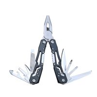 Pince multifonction 14 en 1 en acier inoxydable, couteau de poche pliable avec étui, équipement de survie tactique pour le camping, la randonnée et la chasse