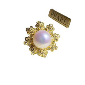 Support de bague en argent S925 WENCHI 11756 pour accessoires DIY avec perles doubles en forme de gourde 3-5mm – Support de bijoux tendance - Product Image 5