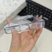 Coque de téléphone en gros pour iPhone 18 Pro Max, anti-jaunissement, résistante aux rayures, transparente en PC et TPU, accessoire mobile pour iPhone 18 Pro, 17, 16, 15