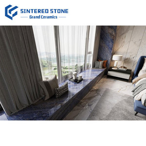 3200*1600mm đánh bóng Giấc Mơ Sapphire màu xanh 12mm Độ dày lớn Định dạng thiêu kết đá Countertop tường Ốp Sàn ăn uống - Product Image 3