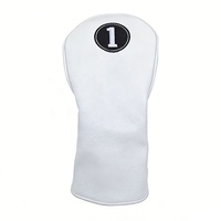 Accessoires de golf professionnels, fabrication sur mesure, motif et logo personnalisés, housse de tête de club en cuir PU pour driver, fairway et hybride.
