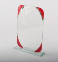 Trophées en cristal rectangulaires gravés personnalisés, écologiques, polis, avec logo, nouveau design, plaques en cristal 3D, vente en gros