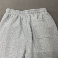 Pantalon de survêtement personnalisé PT1201 avec logo brodé en tissu éponge, coupe ample, jambe large, en coton tricoté, style jogging évasé pour homme