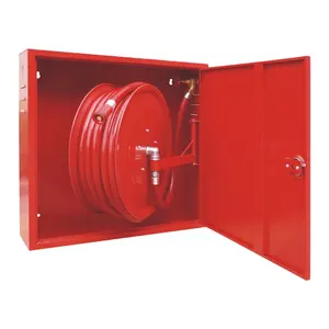 Customized Fire Sprinkler System Fire Protection System Fighting Pipes Red Carbon Steel Fire Hose Reel Cabinet