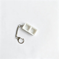 2PCS Keycaps Keychain Fidget Clicker Base for Customize LOW MOQ 2 in 1 Keyboard Fidget