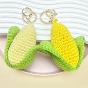Mini handmade Crochet Amigurumi <span class=keywords><strong>Keychain</strong></span> dệt kim sợi bông Đồ chơi búp bê rau trái cây thực phẩm quà tặng <span class=keywords><strong>Pusheen</strong></span> lấy cảm hứng từ Đan sang trọng - Product Image 2