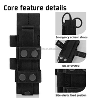 Porte-tourniquet tactique MOLLE personnalisé avec fente pour ciseaux de traumatologie, pochette multifonction pour ceinture de premiers secours pour équipement médical de traumatologie