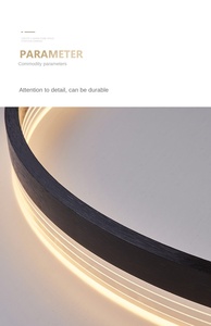 ไฟติดเพดานตกแต่งห้องนอนหรูหราสีดำหรูหรา, ไฟติดเพดาน LED อะคริลิคสำหรับโรงแรมวิลล่าโชว์รูม - Product Image 6