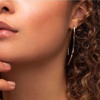 Boucles d'oreilles pendantes minimalistes Gaovo en acier inoxydable, lignes élégantes, chic et discrètes, pour un usage quotidien, boucles d'oreilles tendance pour femmes