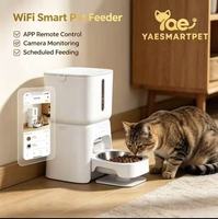 Distributeur automatique de nourriture pour chat 6L, ultra-grande capacité, détachable, étanche, enregistrement vocal, minuterie, gestion par application, acier inoxydable de qualité alimentaire