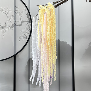 Amaranto Artificial Colgante, Planta Verde para Decoración <span class=keywords><strong>de</strong></span> Techo, Flor Artificial <span class=keywords><strong>de</strong></span> Seda para Decoración <span class=keywords><strong>de</strong></span> Bodas, Flores Artificiales - Product Image 3