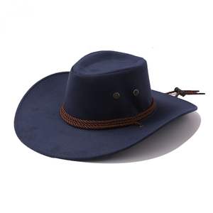 Chapeau de soleil western en daim à large bord personnalisé pour l'équitation et les <span class=keywords><strong>voyages</strong></span> en plein air – Fabricant de chapeaux sur mesure – Usine de chapeaux - Product Image 2