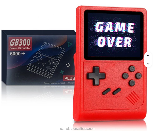 GB300 Handheld Game Consoles 800mAh Support TV Output Portable Pocket Game Player 3Inch HD Screen Retro Game Consoles for Kids