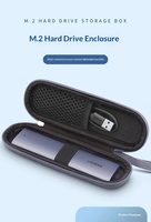 Sac de rangement pour disque dur mobile SSD personnalisable, fermeture éclair EVA, antichoc, anti-chute, portable et léger
