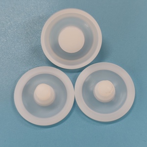 Diafragma redondo con tornillos de rosca Mecanizado CNC productos de precisión <span class=keywords><strong>PTFE</strong></span> piezas de forma especial - Product Image 1