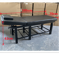 Table de massage contemporaine Daomeng T-n en cuir pour salon de beauté et spa, avec cadre métallique et dossier en éponge haute densité, idéale pour les soins esthétiques et les extensions de cils