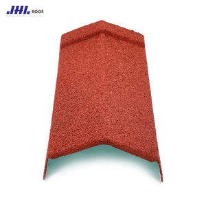 Tuiles de toiture en métal revêtues de pierre, capuchon d'angle de toit - Product Image 2