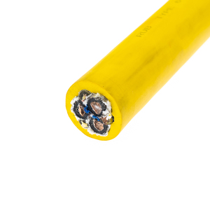 Cable de guía de goma tipo 61 61A 640/1100V, Cable de minería de 3 núcleos 3x35 mm2 + 2x6 mm2 + tierra (16 mm2) ECC