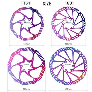 Rotor de frein à disque VTT G3/HS1160 180mm en acier inoxydable coloré pour vélos de montagne, de route et BMX - Product Image 2