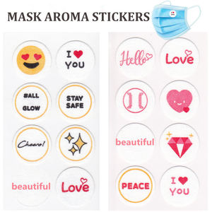 スモークステッカーアロマ植物の顔フレグランスチョコレートの香りのステッカーパッチピュアパッチさわやかなエッセンシャルオイルの香りのスティック - Product Image 5