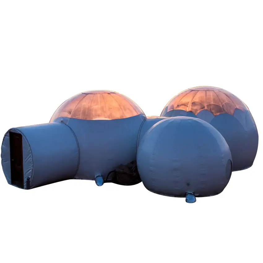 3 4 5 मीटर आउटडोर डेरा डाले हुए स्पष्ट पारदर्शी बुलबुला घर inflatable/किराए पर लेने के लिए Inflatable बुलबुला गुंबद तम्बू