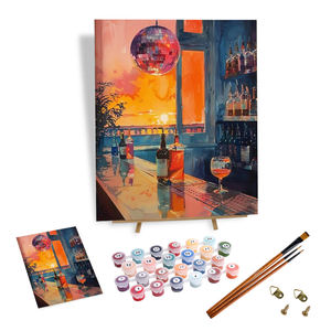 Dipinto dai numeri <span class=keywords><strong>per</strong></span> adulti palla da discoteca personalizzato 24 colori pittura acrilica con numeri tela <span class=keywords><strong>Kit</strong></span> - Product Image 1