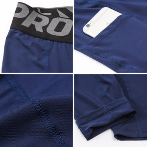 Pantalones Deportivos de Compresión para Hombre, 3/4 7/8 de Longitud, con Bolsillos, Secado Rápido, Alta Elasticidad, para Correr y Entrenar - Product Image 4