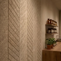 Panneaux acoustiques muraux modernes en feutre PET rainuré, insonorisants, ignifuges, écologiques, en fibre de polyester, pour écoles et hôpitaux