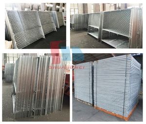 Kiểm soát đám đông thép an toàn tạm thời hàng rào đám cưới ngoài trời sự kiện các trang web xây dựng hàng rào an ninh - Product Image 4