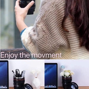 Stainless Steel Camera Lens Coffee Mug for Adults Fun Photo <b>Thermos</b> for Photographers Great for Business or School Rewards - Product Image 2