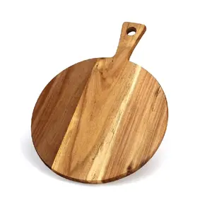 Tabla de cortar de madera redonda plegable elegante de tendencia cocina y mesa de mármol de bambú nuevo modelo para uso alimentario - Product Image 4