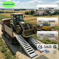 Système de déchargement portable Simplywalk L7m 4t 7mx50cm, accès sécurisé, rampe robuste, contrat annuel, usine certifiée ISO 9001
