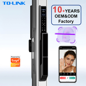 Serratura Intelligente Digitale Tuya con Videocitofono Remoto, Riconoscimento Facciale 3D, Impronta Digitale e Password per Porte Scorrevoli <span class=keywords><strong>in</strong></span> Alluminio <span class=keywords><strong>a</strong></span> Taglio Termico - Product Image 1