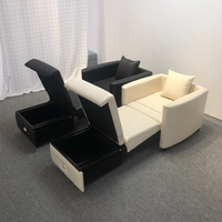 Fournisseur de canapé-lit en Chine Fauteuil en cuir Style simple Chaise d'accompagnement d'hôpital Canapé-lit pliant Siège simple avec rangement