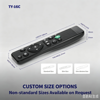 Télécommande KEYUAN TY-16C LED 433 MHz en plastique ABS à 4 boutons, piles AAA, pour appareils électroménagers, portée de 20 m