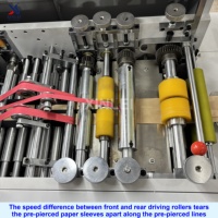 Machine de fabrication de sacs en papier à fond en V entièrement automatique à grande vitesse JD260B, machine à sacs en papier à fond plié pour le pain, la boulangerie et les aliments