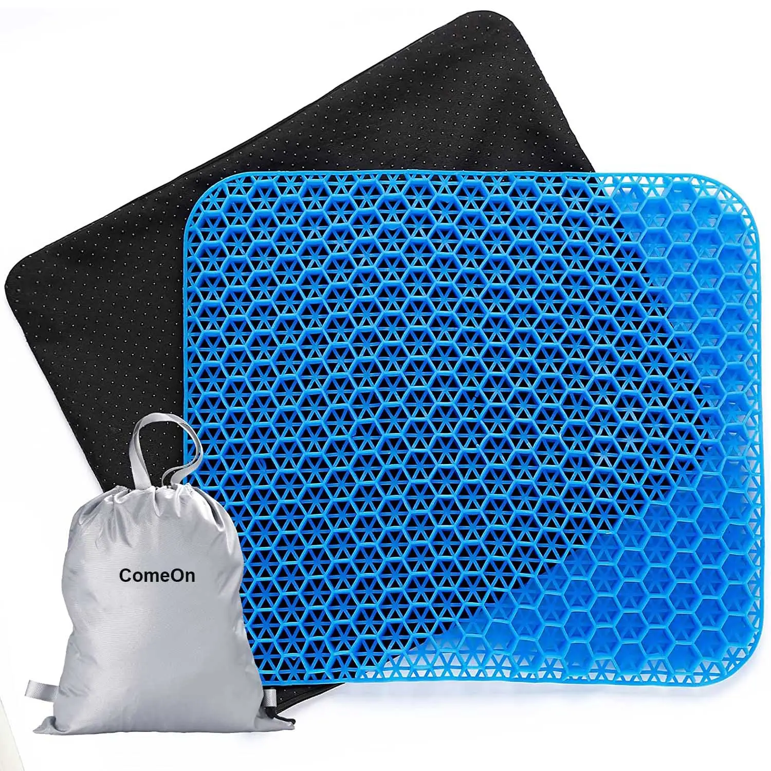 OEM Board Gel Seat Cushion Honeycomb Gel Kayak Cushions with Washable Non-Slip Cover Gel Seat Cushion Honeycomb for Long Sitting