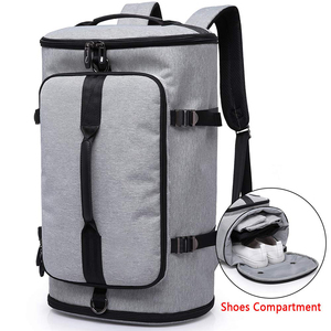Sac à dos de randonnée de <span class=keywords><strong>style</strong></span> sport de plein air Oxford avec fermeture éclair Bagages de camping pour hommes/femmes Sneaker Compartiment à chaussures Sac polochon - Product Image 4