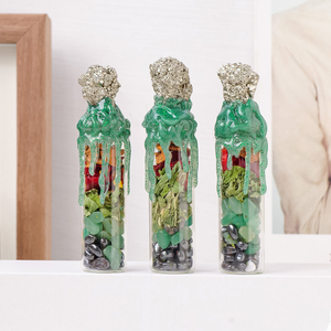 ขวดคริ<span class=keywords><strong>ส</strong></span>ตัลไพไรต์ทำมือขายส่ง ขวดเวทมนตร์วิคคา<span class=keywords><strong>ส</strong></span>ำหรับการ<span class=keywords><strong>ส</strong></span>ร้าง<span class=keywords><strong>ส</strong></span>รรค์ความปรารถนาและความเยียวยาทางจิตวิญญาณ - Product Image 3