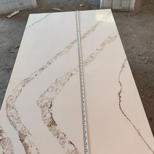 Mesa de Comedor Rectangular Moderna ODM/OEM 5004 Brittanicca, Piedra Artificial de Cuarzo Blanco Calacatta, Losa Grande Pulida, Ecológica - Product Image 2