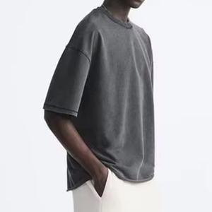 Camisetas Extra Grandes de Alta Calidad 100% Algodón, Camisetas Holgadas con Logo Personalizado, Camisetas de Gran Tamaño para Hombre - Product Image 4