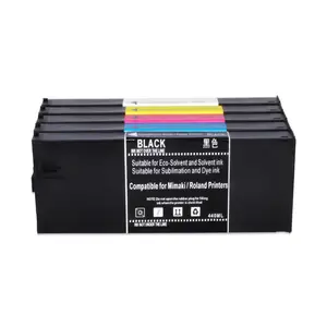 Supercolor 6 Color Bulk 220ml Compatible UV Ink Cartridges For Roland LEF-20 UV Printer