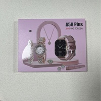 Montre connectée A58 Plus pour femme, modèle exclusif, best-seller transfrontalier, avec fonction d'appel et suivi de la fréquence cardiaque