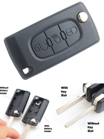Étui à clés adapté aux Peugeot 307, 308, 407, 408