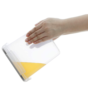 Confezione da 24 grandi contenitori in plastica ermetica per contenitori di cereali organizzatori dispensa per conservare la farina di zucchero altri alimenti secchi - Product Image 3