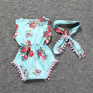 Ropa para Niños, Monos de Algodón, Lindos Monos para Bebés, Pijamas Florales para Niñas, Venta al por Mayor - Product Image 2